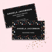 Black Professional Medical Registered Nurse Visitenkarte