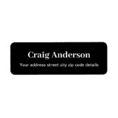 Black Professional Plain Modern Elegant (Vorne)