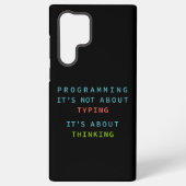 Black Programming Thinking Logic Code Samsung Galaxy Hülle (Rückseite)
