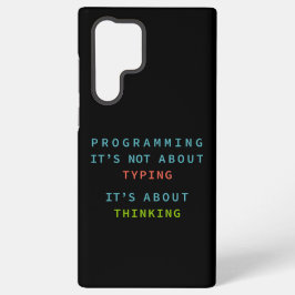 Black Programming Thinking Logic Code Samsung Galaxy Hülle