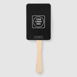 Black Promotion Hand Fan | Benutzerdefiniertes Fir Fächer