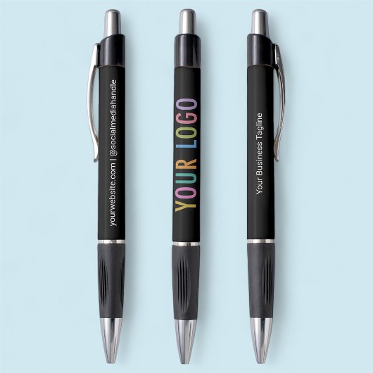 Black Promotion Pen mit Logo-Business Kugelschreiber