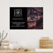 Black Promotion Poster | Benutzerdefiniertes Firme (Küche)