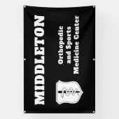 Black Promotional Business Banner with Logo (Vertikal)