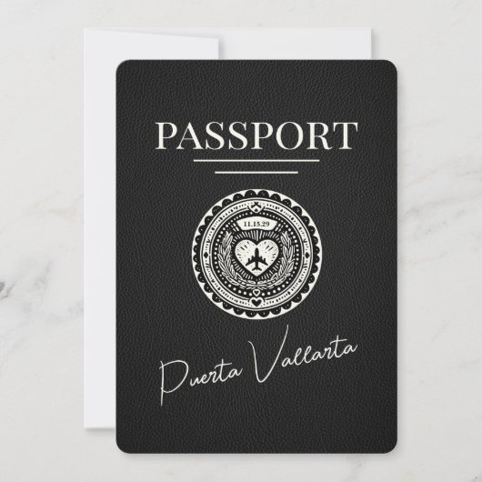 Black Puerta Vallarta Pass Save The Date (Vorderseite)