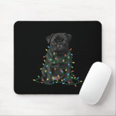 Black Pug Christmas I'm Fine Everything Is Fine  Mousepad (Mit Mouse)