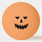 Black Pumpkin Face Ping Pong Ball Tischtennisball (Rückseite)