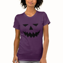 Black Pumpkin Face T - Shirt