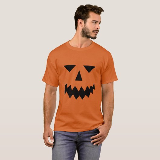 Black Pumpkin Face T - Shirt (Vorne ganz)