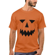 Black Pumpkin Face T - Shirt