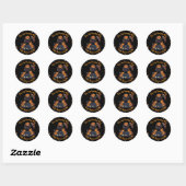 🖤 Black Pumpkin King Halloween Sticker 🎃 (Blatt)