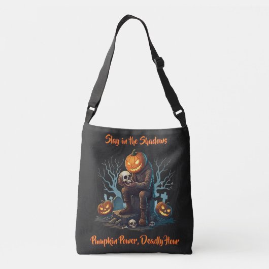 🖤 Black Pumpkin King Halloween Tasche 🎃 (Rückseite)