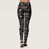 🖤 Black Pumpkin King Kid Leggings 🎃 (Rückseite)