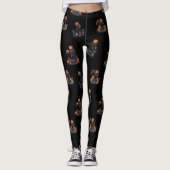 🖤 Black Pumpkin King Kid Leggings 🎃 (Vorderseite)