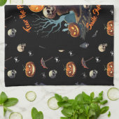 🖤 Black Pumpkin King Kitetücher 🎃 Geschirrtuch (Gefaltet)