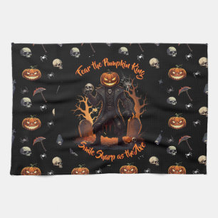 🖤 Black Pumpkin King Kitetücher 🎃 Geschirrtuch