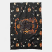 🖤 Black Pumpkin King Kitetücher 🎃 Geschirrtuch (Vertikal)