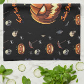 🖤 Black Pumpkin King Kitetücher 🎃 Geschirrtuch (Gefaltet)