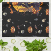 🖤 Black Pumpkin King Kitetücher 🎃 Geschirrtuch (Gefaltet)
