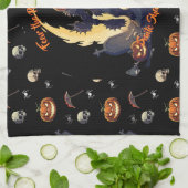 🖤 Black Pumpkin King Kitetücher 🎃 Geschirrtuch (Gefaltet)