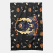 🖤 Black Pumpkin King Kitetücher 🎃 Geschirrtuch (Vertikal)