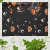 🖤 Black Pumpkin King Kitetücher 🎃 Geschirrtuch (Gefaltet)