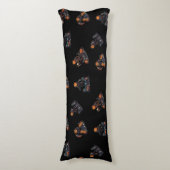 🖤 Black Pumpkin King Throw Kissen 🎃 (Vorderseite Vertikal)