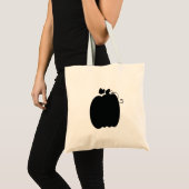 Black Pumpkin Trick oder Treatment Tote Bag Tragetasche (Vorderseite (Produkt))