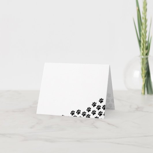 Black Puppy Paw Prints (Vorderseite)