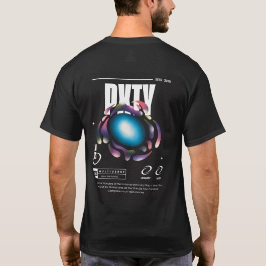 Black PXTY Tee Shirt (Rückseite)