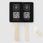 Black QR | Professional Business Logo Design Fächer (Vorne und Hinten)
