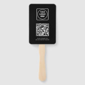 Black QR | Professional Business Logo Design Fächer (Rückseite)