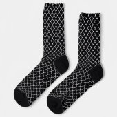 Black Quatrefoil Socken (Linkes Detail)