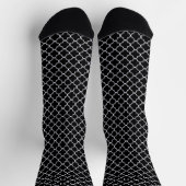 Black Quatrefoil Socken (Oben)