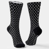 Black Quatrefoil Socken (Gewinkelt)