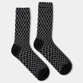 Black Quatrefoil Socken (Rechts)