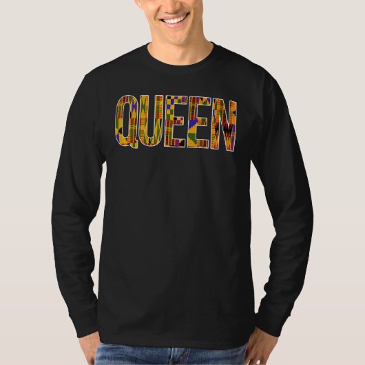 Black Queen African American Designs for Women T-Shirt (Vorderseite)