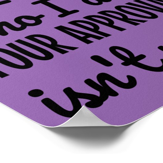 Black Queen Afro American Poster (Ecke)