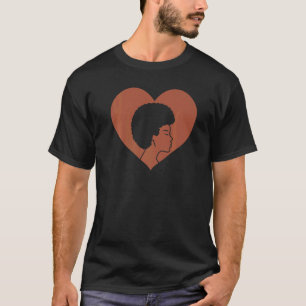 Black Queen Afro Heart Magic Melanin Man Wome T-Shirt