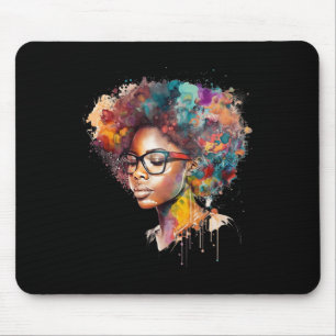 Black Queen Afro Melanin Gran Canaria Mousepad