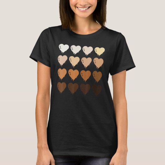 Black Queen Afro Melanin Shades Love African Ameri T-Shirt (Vorderseite)