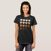 Black Queen Afro Melanin Shades Love African Ameri T-Shirt (Vorne ganz)
