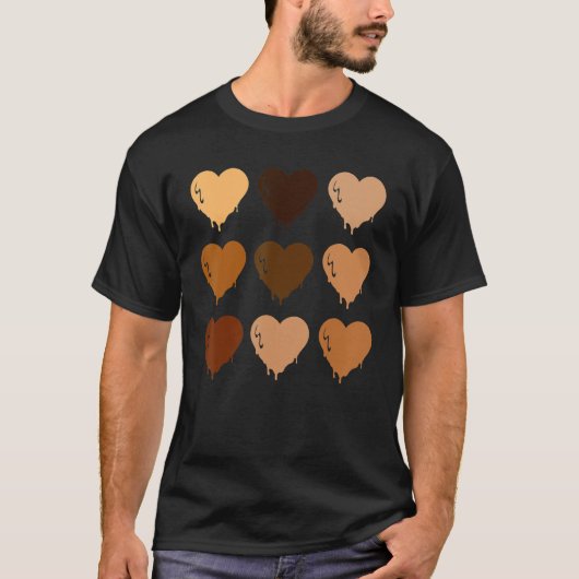Black Queen Afro Melanin Shades Love African Ameri T-Shirt (Vorderseite)