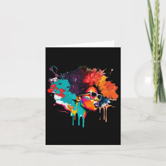 Black Queen Afro Melanin Tropfen Kunst Lover Ameri Karte