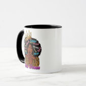 Black Queen Afro Woman Tasse (Vorderseite Links)