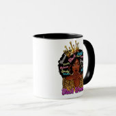 Black Queen Afro Woman Tasse (VorderseiteRechts)