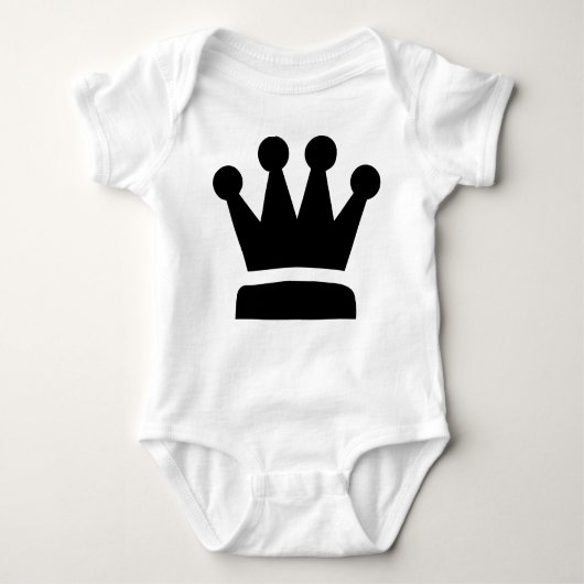 Black Queen Baby Strampler (Vorderseite)