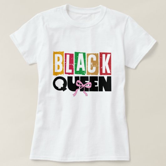 Black Queen - Black History Montag T - Shirt (Design vorne)
