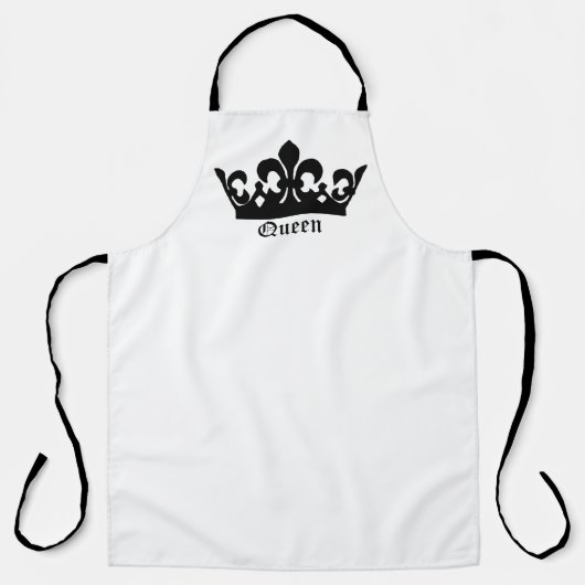 Black Queen Crown Schürze (Vorderseite)