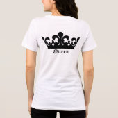 Black Queen Crown Tri-Blend Shirt (Rückseite)